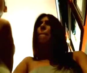 2 lesbi in public cafe