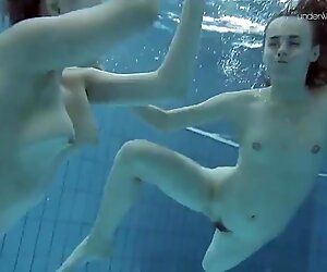 Anna Netrebko and Lada Poleshuk underwater lesbos