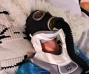 Asian Mistress edges her slave in bondage