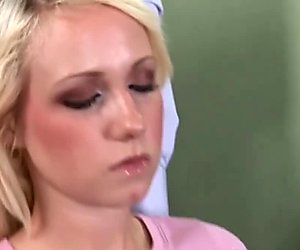 Petit blond needs a cure right now from her stud doctor