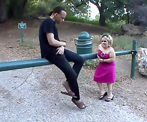 Hot meeting with one of the hottest midget