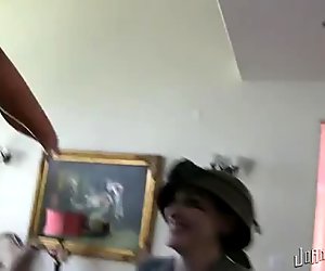 Halloween party with kinky porn sluts behind the scenes