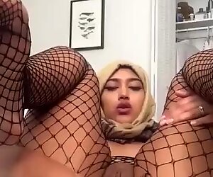 Paki indiancă locală hijabi stimulare manuală her cur