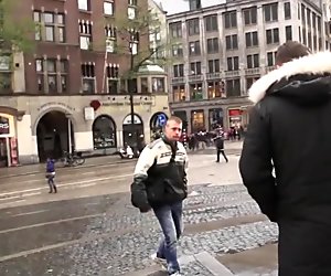 Dutch stockinged hooker with bigtits sucking