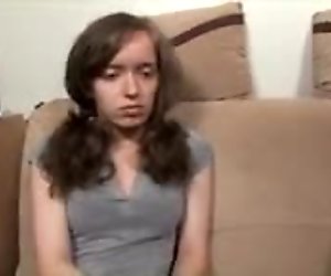 brunette french teen