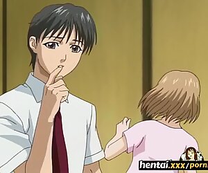 Nerdy girl with glasses takes it secretly at the beach - Hentai.xxx