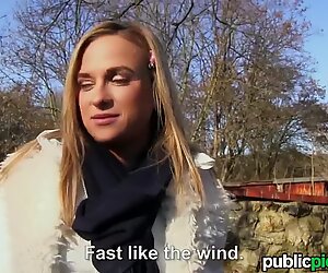 Mofos - Euro Babe Rides Dick Outdoors