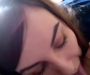 Teen Sucking Good And Plays With Cum After