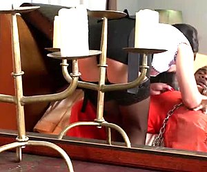 Nera condannato ha un grande strumento per l'ufficiale della polizia troia