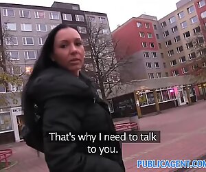 PublicAgent Maya with big tits gets fucked in a car park