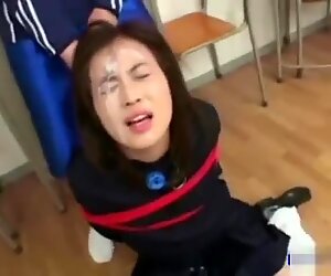 Schoolgirl Bukkake - Classic Bukkake
