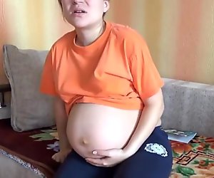 Pregnant hot belly