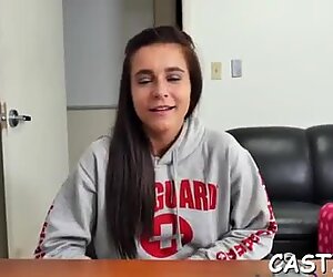 Divine brunette Kharlie Stone blows big meat bazooka