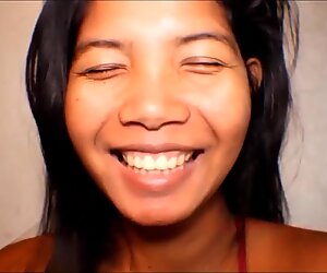 HD Tiny Thai Teen Heather Deep mom lactating milk from tits on cock