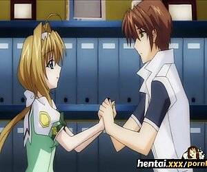 Young Ladies share a stud's Big Cock - Hentai.xxx