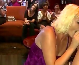 Sweet babe gets her cum-hole screwed during stripper party