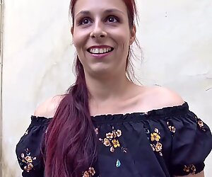 GERMAN SCOUT - SHY REDHEAD NATURAL COLLEGE TEEN SEDUCE TO FUCK AT PICKUP CASTING