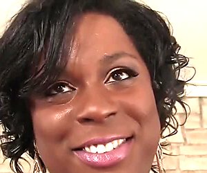 Ebony bbw toys with her pussy