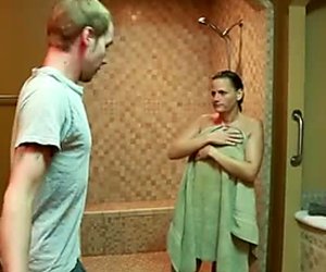 Full-bosomed whore Becca Blossoms gives blowjob and rides on cock